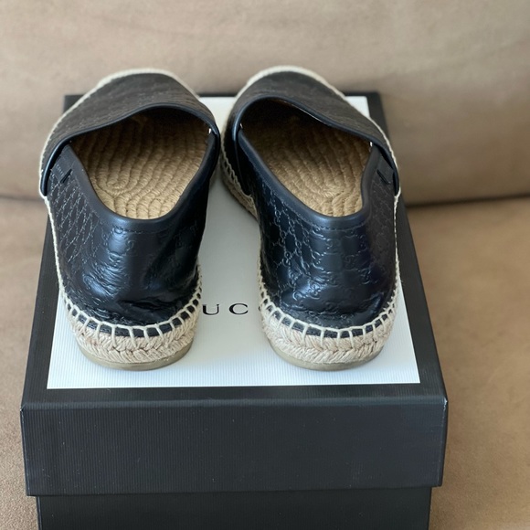 Original black Gucci Leather espadrilles - Picture 3 of 4